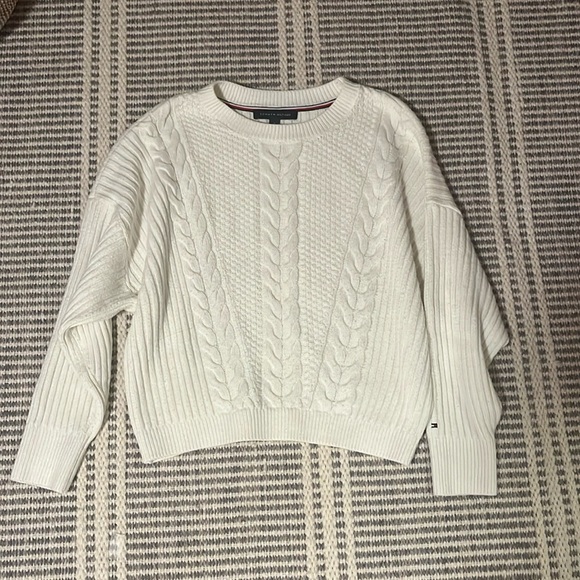 TOMMY HILFIGER WOMENS RIBBED CABLE-KNIT SWEATER NEW - Picture 2 of 5